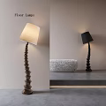 Bamboo floor lamp floor lamp special-shaped floor lamp 3d model