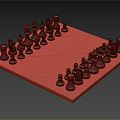 Modern Chess Chess 3d model