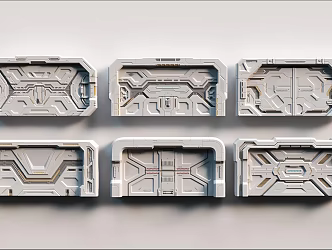 Science Fiction Gate 3d model
