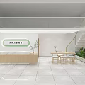 Modern Retail Store Interior With Wooden Shelves Product Displays And Bright Lighting