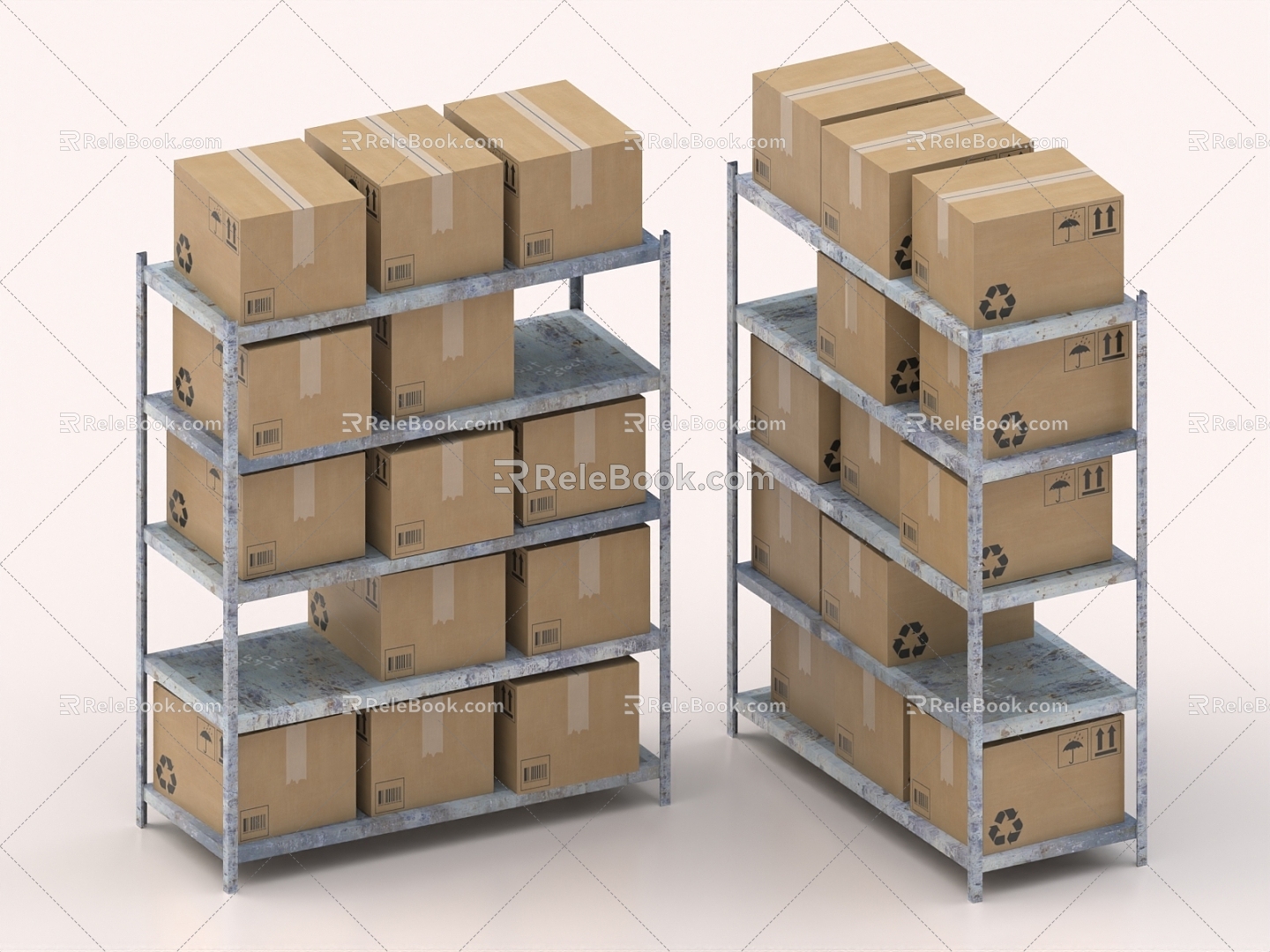 Warehouse shelf carton logistics storage goods rack shelf storage rack model