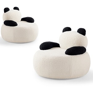 Children's Sofa Clove Card Sofa Lazy Little Panda Chair Lazy Sofa 3d model