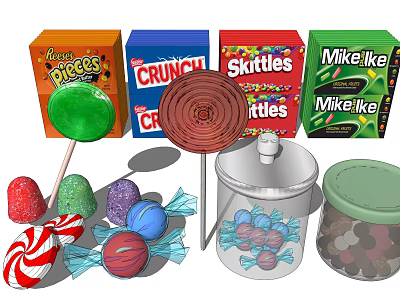 Modern Candy Lollipop 3d model Modern Candy Lollipop 3d model