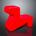 Red Horse Shaped Kids' Rocking Furniture With Fun Design And Safe Play Features