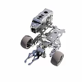 Mobile mechanical arm manipulator 3d model