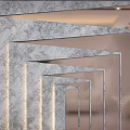 Background wall parapet decorative wall stereo visual space hotel front desk geometry net red wall company luxury 3d model