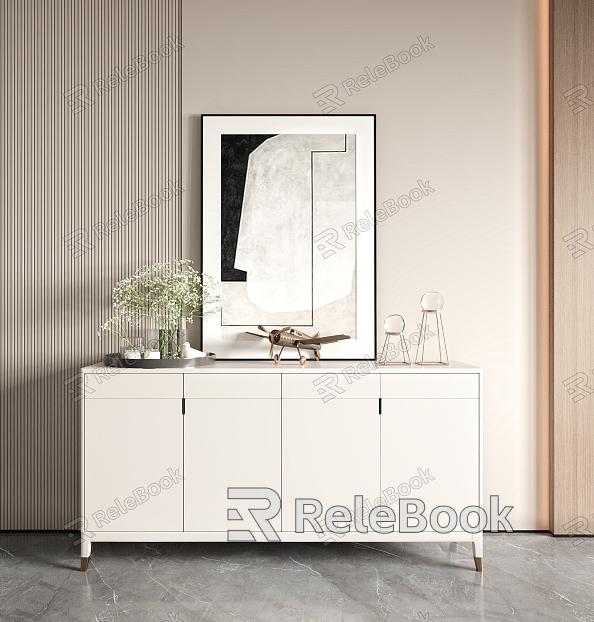 Modern Side Cabinet Side Cabinet Entrance Cabinet model