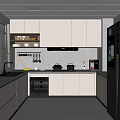 Modern Open Concept Kitchen Interior Design With White Cabinets Stainless Steel Appliances And Island