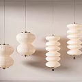 Modern White Pendant Lights With Layered And Spherical Design For Home Decor