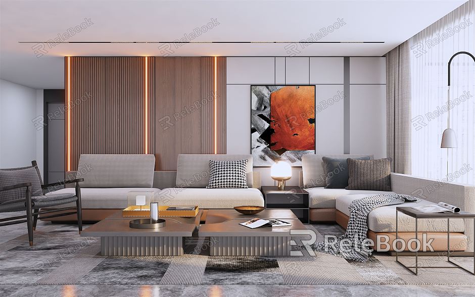 modern living room model