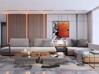 modern living room model