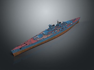 Modern Warship Ship Warship 3d model