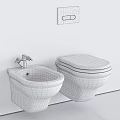 Sleek Modern Wall Mounted White Toilet Design With Ceramic Finish And Clean Lines