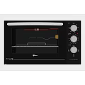 Modern Electric Oven As Kitchen Appliance With Stainless Steel Finish Control Knobs And Digital