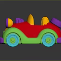 Electric Toy Car With Vibrant Multi Colored Design For Kids Fun Playtime