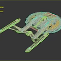 Futuristic Cosmic Spaceship Design For Interstellar Exploration And Space Travel