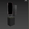 Modern Bathroom Vanity Design With Sink Countertop Mirror And Storage Cabinet