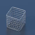 Durable Wire Mesh Square Storage Basket Perfect for Home Organizing Needs