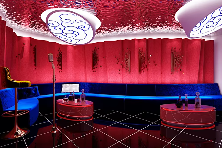 Modern KTV rooms 3d model