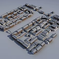 Ancient Architecture Aerial View With Traditional Tile Roofs And Clustered Layout