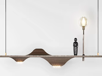 New Chinese shaped chandelier 3d model