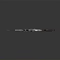 Tactical Assault Rifle With Bayonet Attachment Metal Components And Black Silver Modern Design