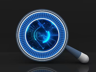 modern magnifying glass 3d model