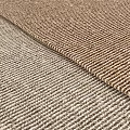 Two Stylish Square Rugs With Brown Beige Woven Textured Design