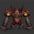 Mech Warrior Mech Soldier Machine Battlearm Mechanical Battlearm Machine Fighter Robot 3d model