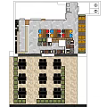 Modern Music Drink BBQ Beer Venue Exterior With Wooden Panels Metal Grille And Large Windows