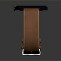 Simple Modern Daily Use Wristwatch with Blue Dial and Brown Leather Strap