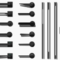 Modern Black Door Handles With Various Stylish Designs For Interior Spaces