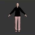 Comfortable Casual Clothing Set With Black Hoodie And Pink Pants For Daily Wear