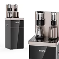 Modern Daily Use Countertop Appliances With Black Gold Design And Transparent Components