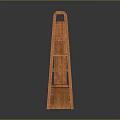 Rustic Wooden Bookshelf With Open Shelves And Simple Design Structure