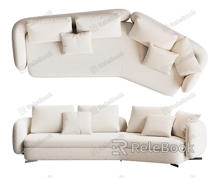 Modern Moroso Shaped Sofa Shaped Sofa model