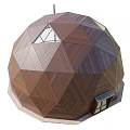 Premium Wooden Geodesic Garden Dome Shelter With Transparent Glass Panels For Backyard Horticulture Leisure