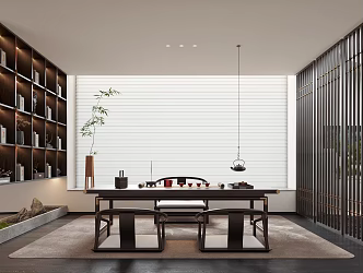 New Chinese Tea Room 3d model
