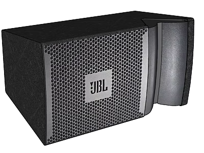 Modern JBL Black Speaker with Honeycomb Design and Professional Audio Performance 3d model