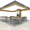 Vivo Retail Store Interior With Smartphone Display Counters And Product Shelves