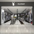 Modern PLUVOGY Clothing Store Interior With Fashion Displays And Mannequins