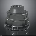 Stainless Steel Industrial Equipment Featuring Multi Layer Flange And Support Structure