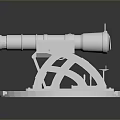 laser tower turret turntable sci-fi tower defense game tower defense sci-fi turret game turret game turret 3d model