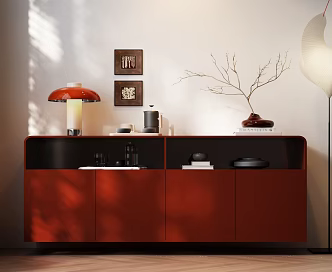 Modern Italian Side Cabinet Italian Entrance Cabinet Italian Table Lamp Italian Jewelry Ornaments Italian Decoration Italian Floor Lamp 3d model