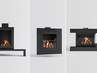 Modern Fireplace 3d model