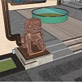 Hanyue Mansion Traditional Chinese Entrance With Wooden Gate And Plaque Design
