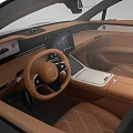Black Kreator Electric Car With Sleek Body Brown Leather Seats And Alloy Wheels