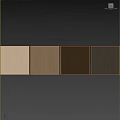 Light Toned Wooden Wall Paneling with Simple Decorative Sphere in Modern Interior
