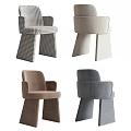 Stylish Leisure Chairs With Various Upholstered Designs And Modern Block Legs