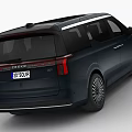 Dark Blue Luxury MPV Featuring Chrome Grille And Modern Exterior Design Elements 3d model